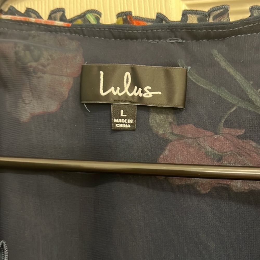 Lulus NWT Chiffon Wrap Dress - Picture 2 of 5